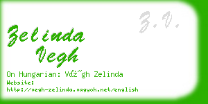 zelinda vegh business card